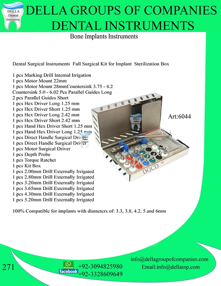 Bone Implants Instruments